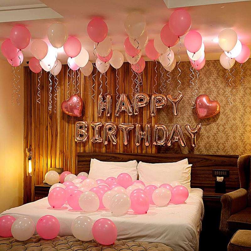 rosegoldbirthdaythemeballoondecorwithoutled2