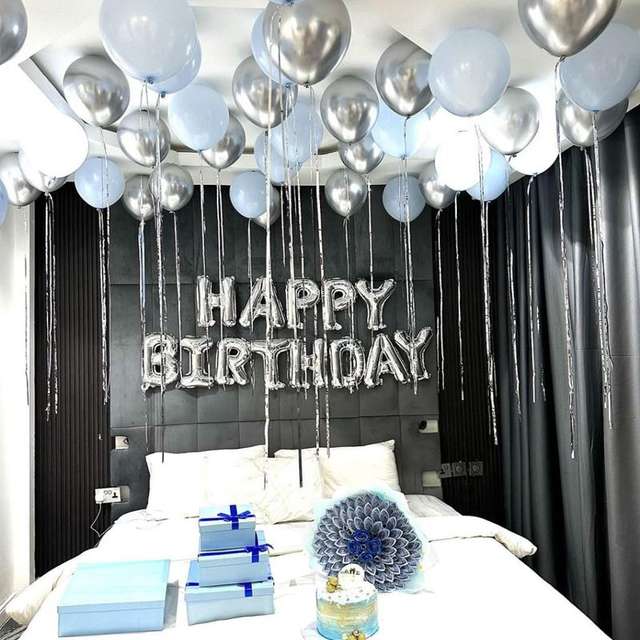 Surprise Room Decoration for Husband Birthday