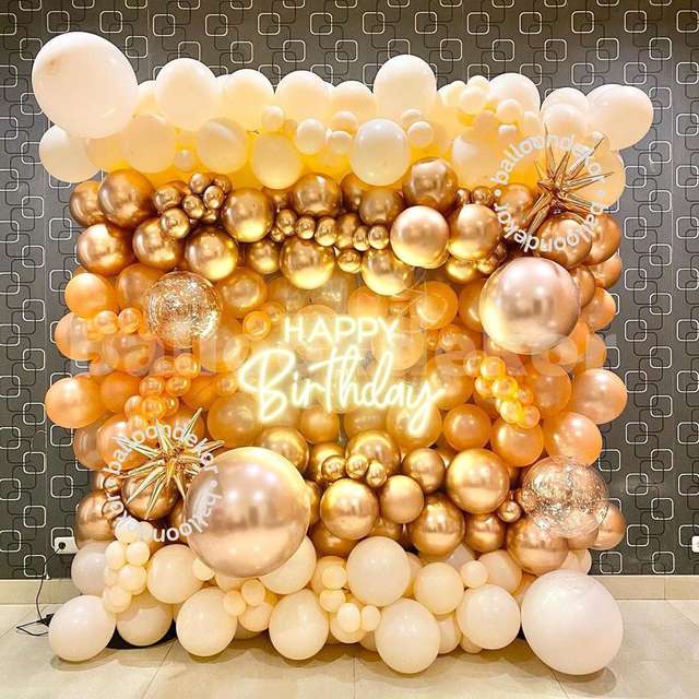 Birthday Wall Decoration with Balloons