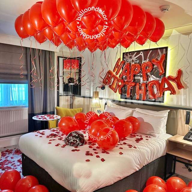 Red Balloons Decoration