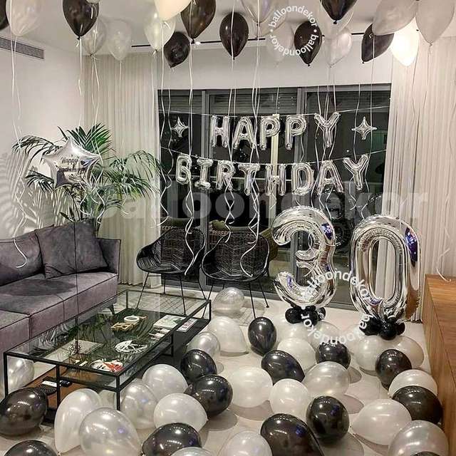 Birthday Hall Decoration with Balloons