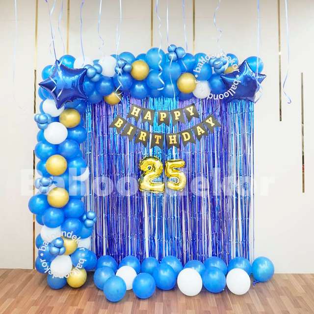 25th Birthday Decoration ideas with Balloons at Home