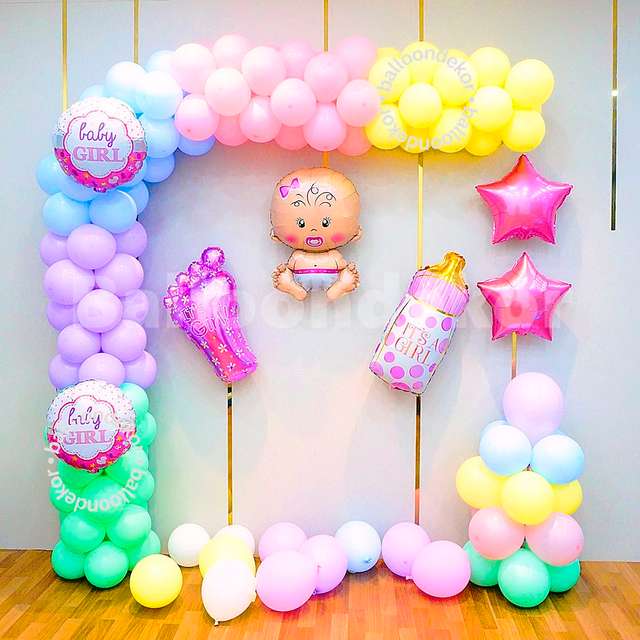 Colorful Welcome baby decoration at Home