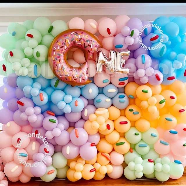 Donut Theme Balloon Decorations