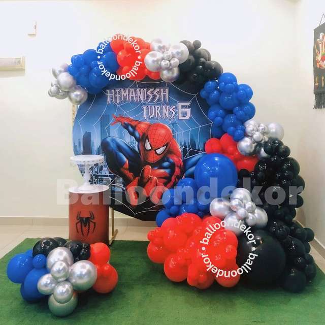 Spiderman Theme Birthday Decorations