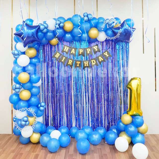 First Birthday Balloon Decorations ideas at Home