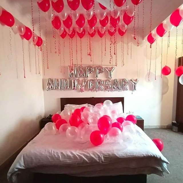 anniversary room decoration for couples