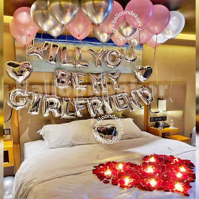 Will You Be My Girlfriend Decoration ideas 