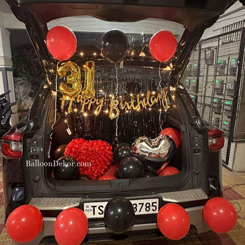 Car Dicky Decoration for Anniversary