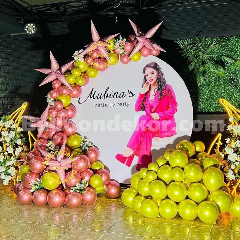 Customized Birthday Setup Backdrop