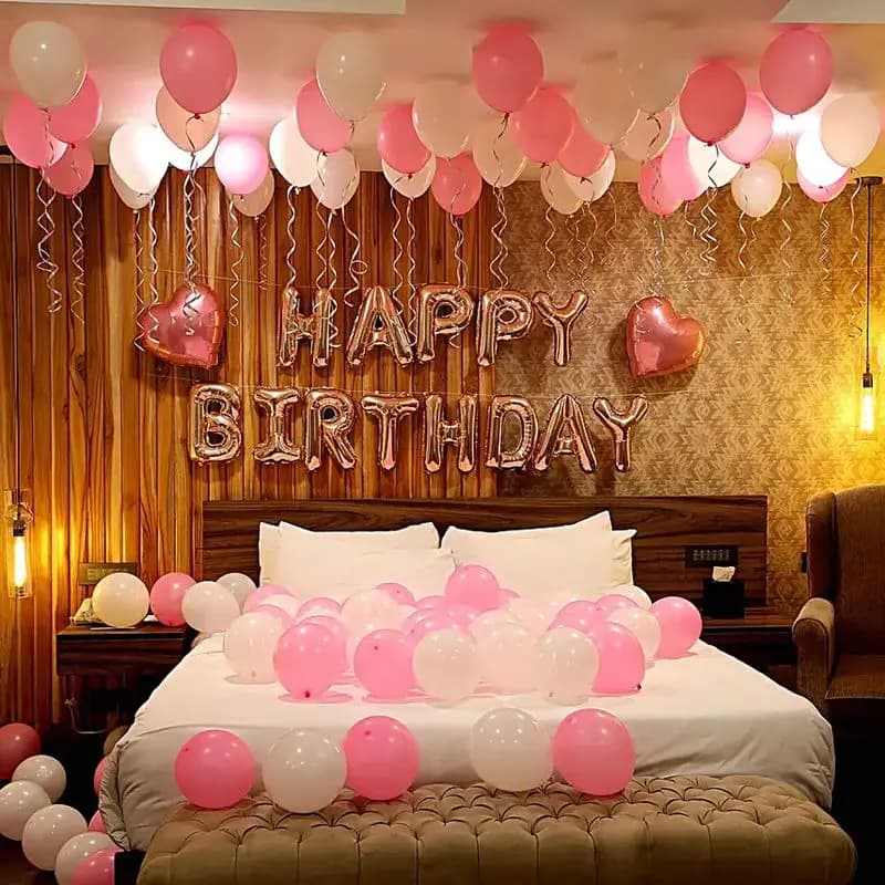 Elegant Birthday Room Decor