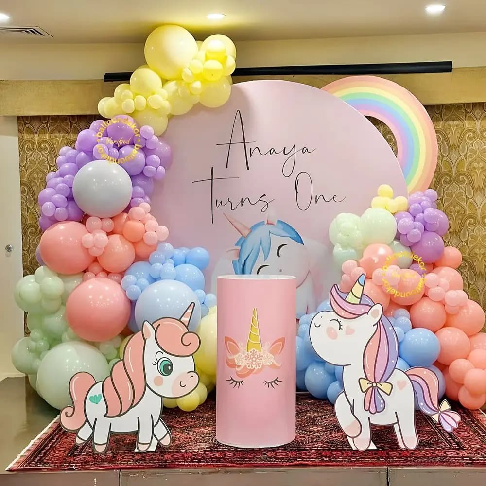 Unicorn First Birthday Decoration