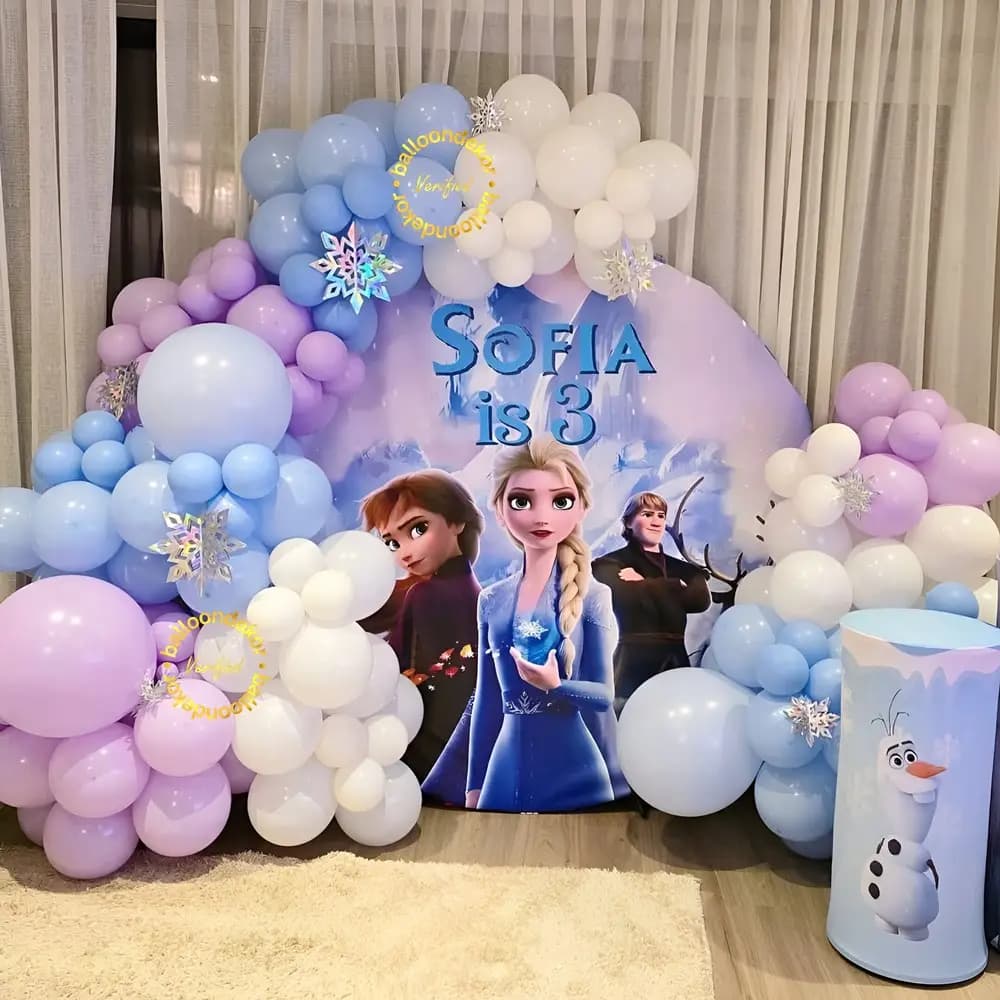 Frozen Themed Birthday Backdrop