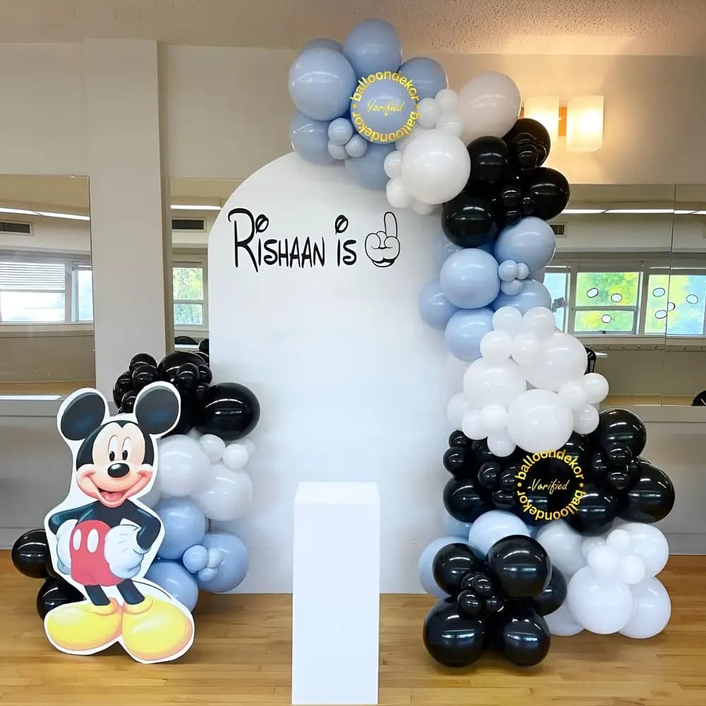 Mickey Mouse Themed Birthday Backdrop