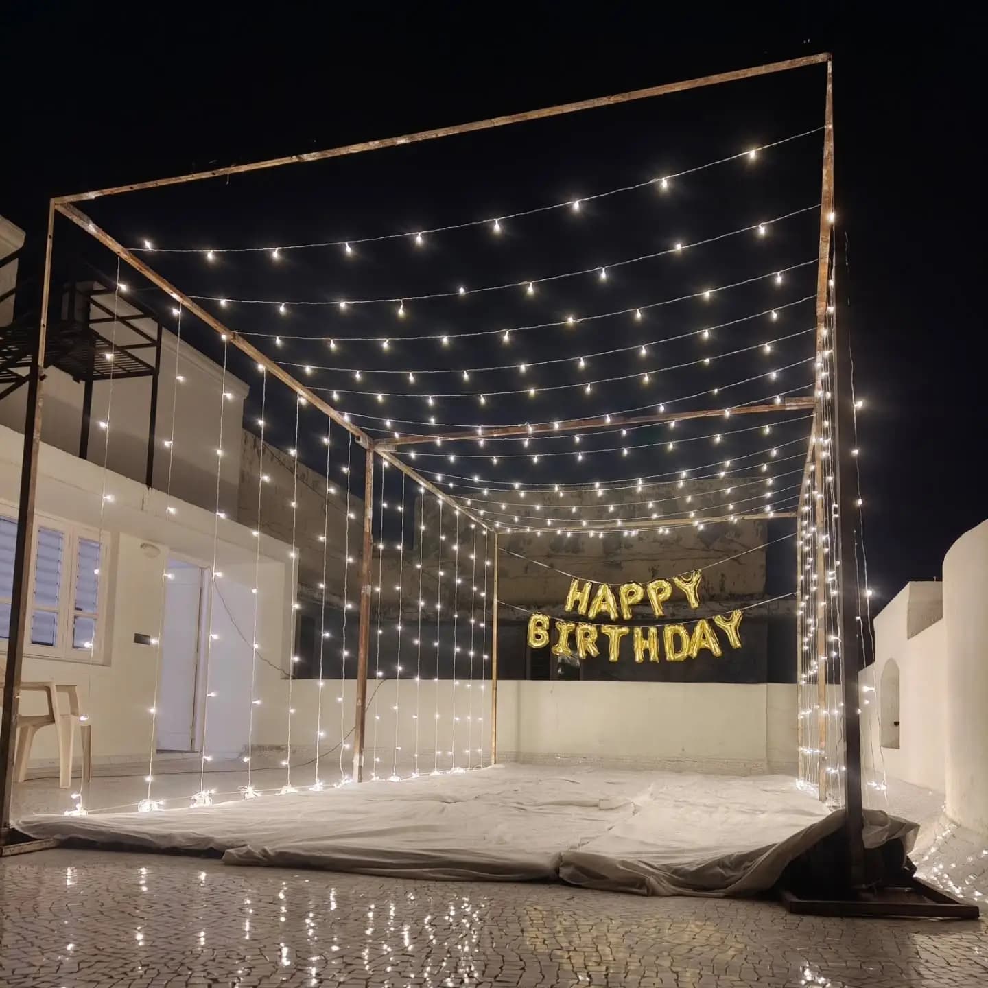Birthday Rooftop Celebration Decor