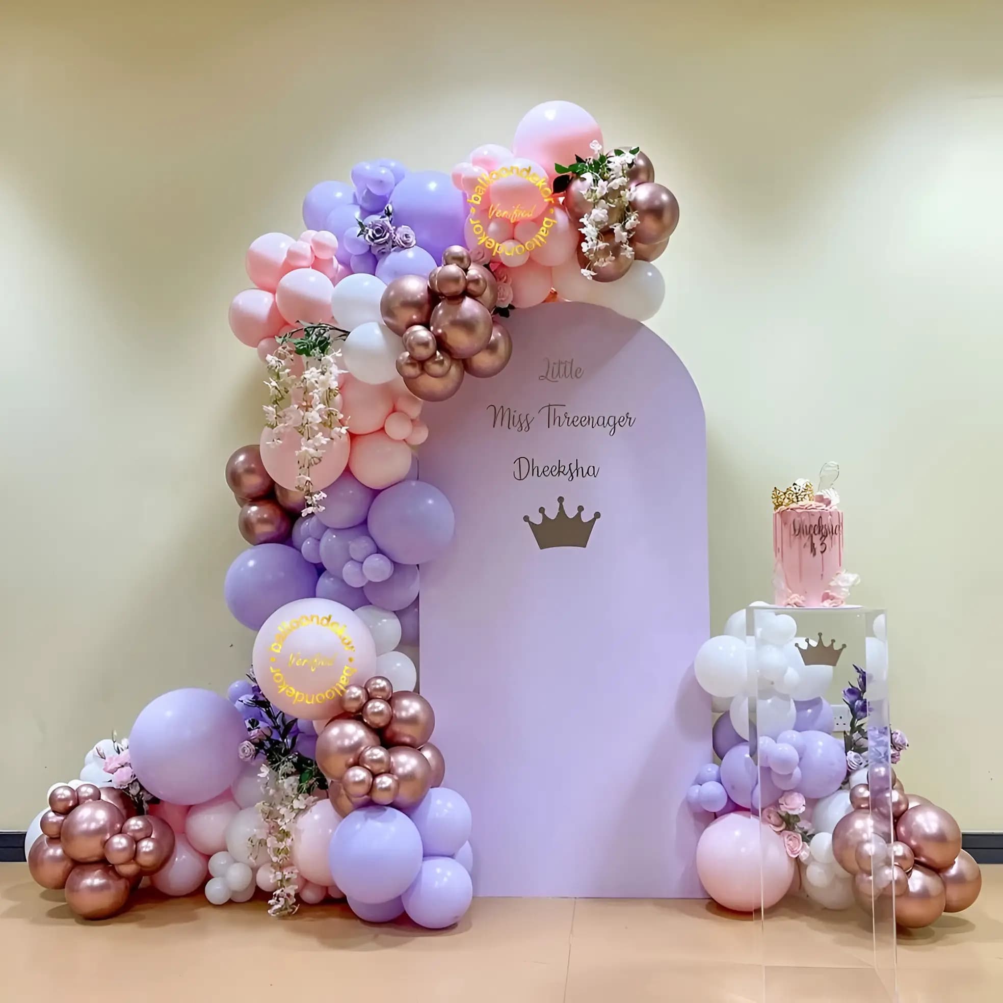 Customizable Birthday Background for Girls