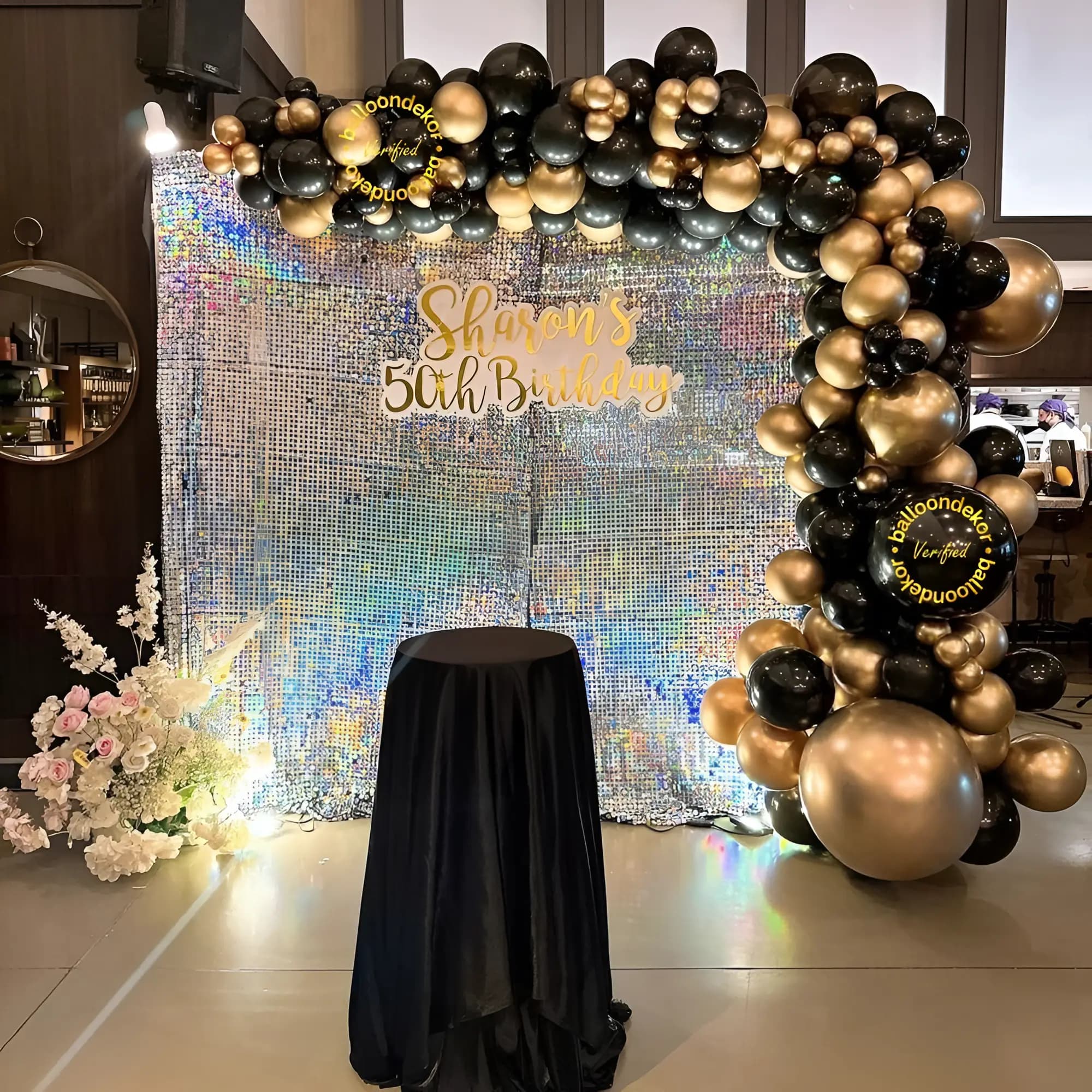 Sequence Setup with Balloons for Birthday