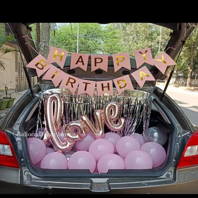 Surprise Anniversary Car Boot Decor