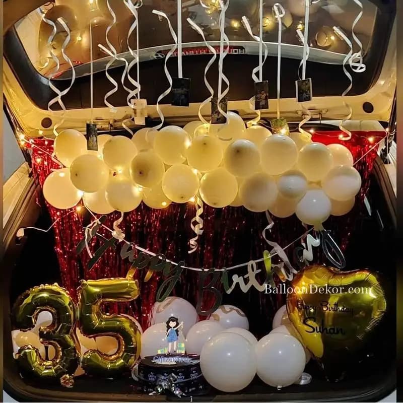 Surprise Birthday Car Decor