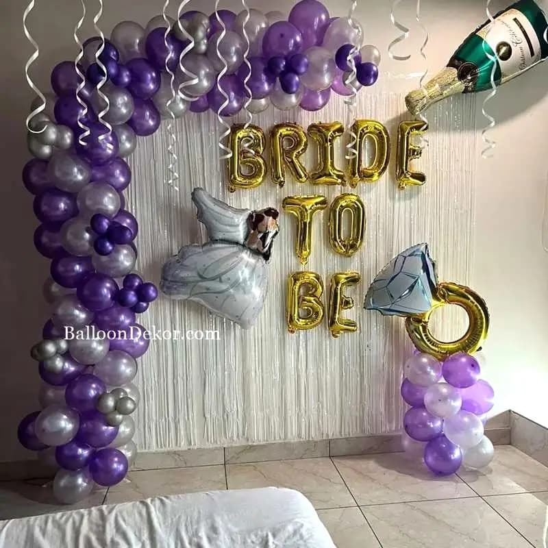 Bride to Be Balloon Backdrop