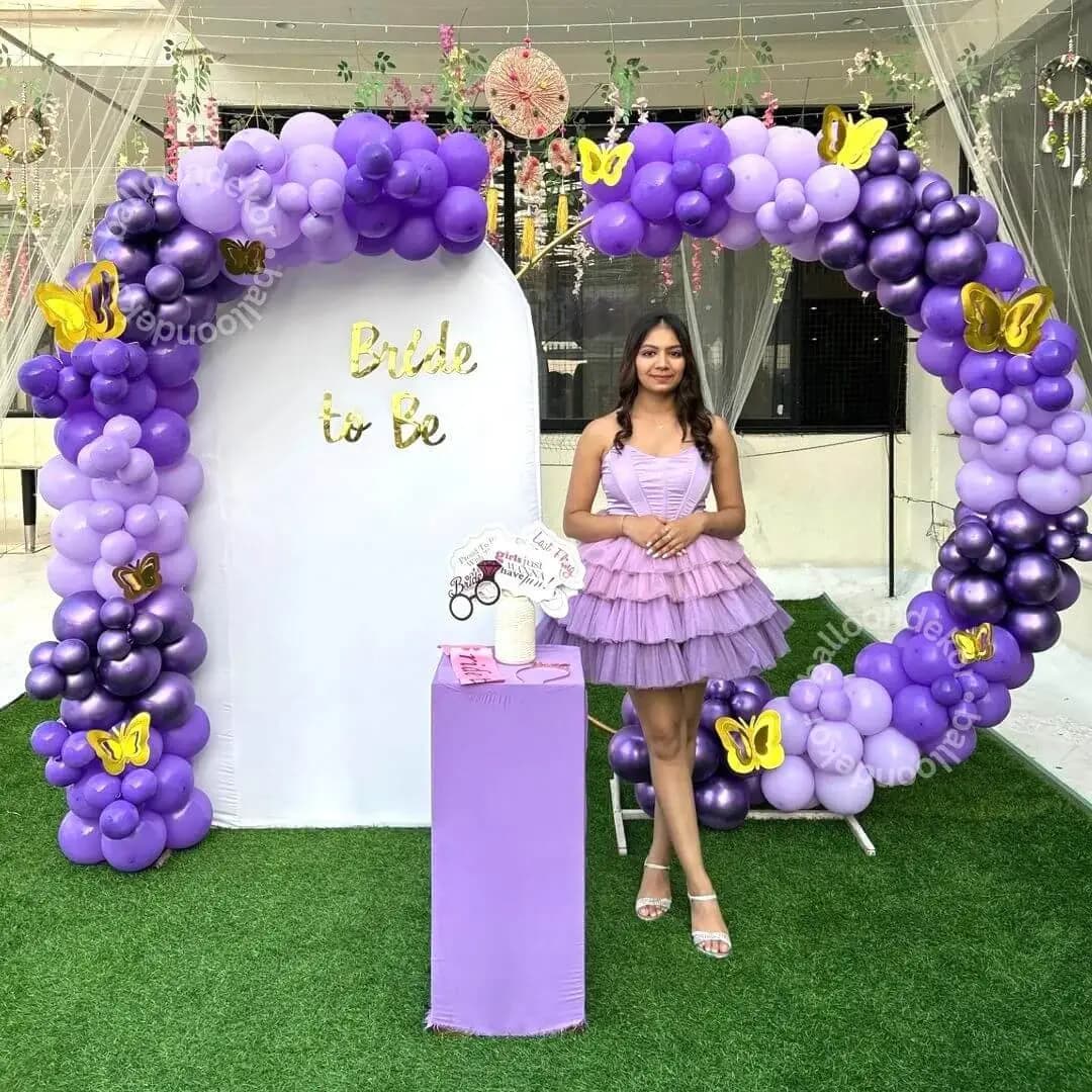 Lavender Theme Bachelorette Backdrop