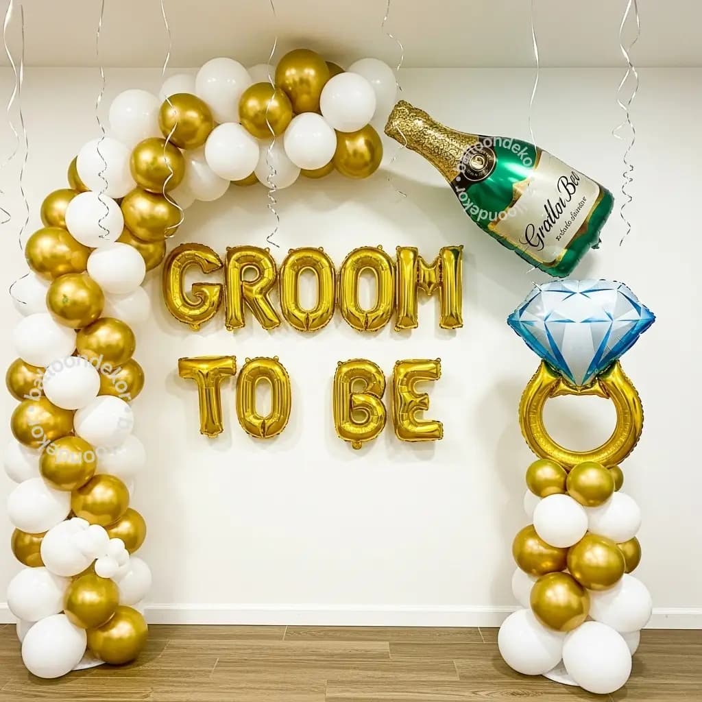 Premium Groom To Be Balloon Setup