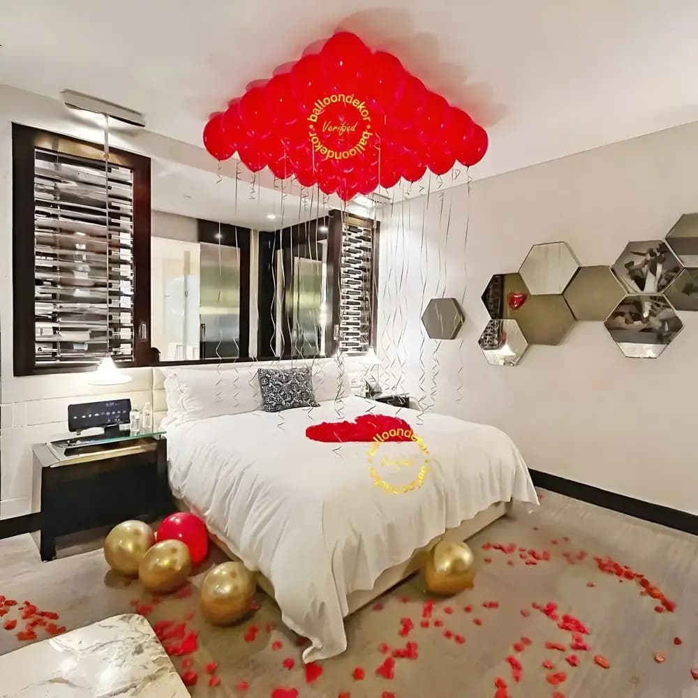 Romantic Heart Shaped Bed Decor