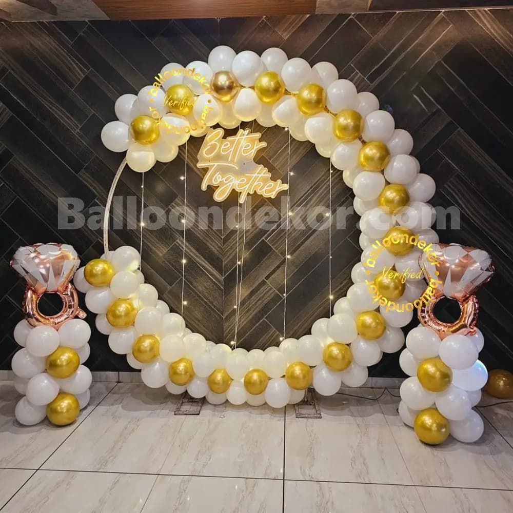 Indoor Ring  Decoration Setup for Proposal
