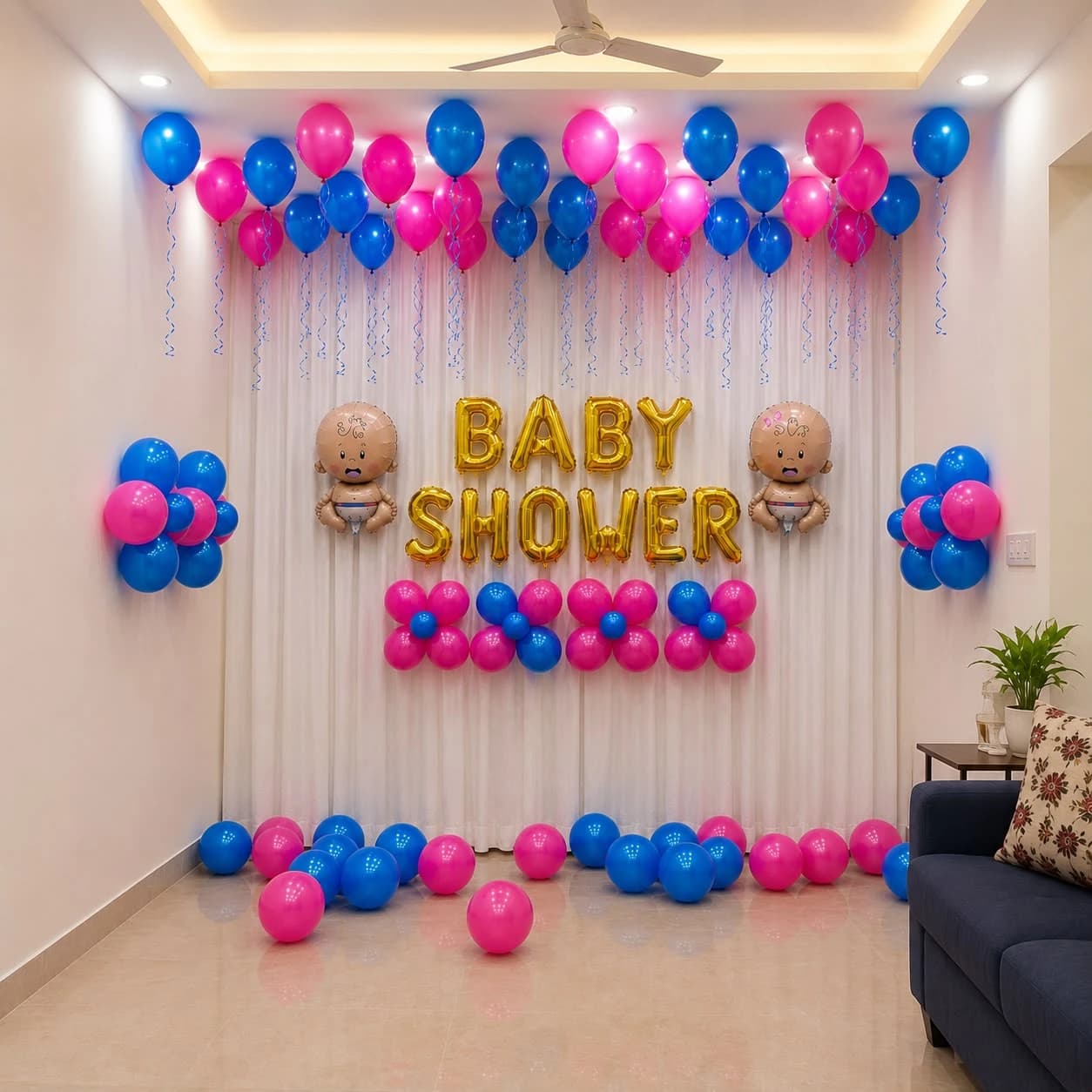 Giggling Baby Shower Setup