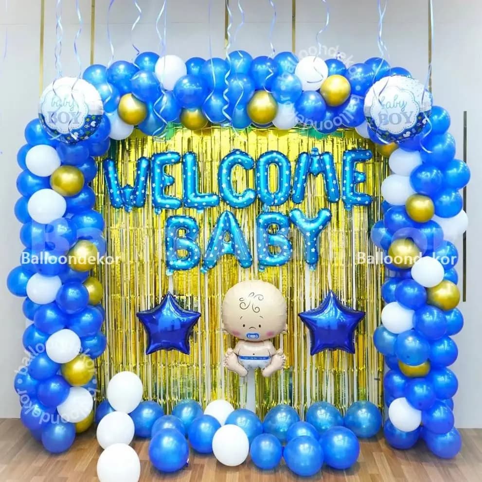 Welcome Boy Balloon Arch