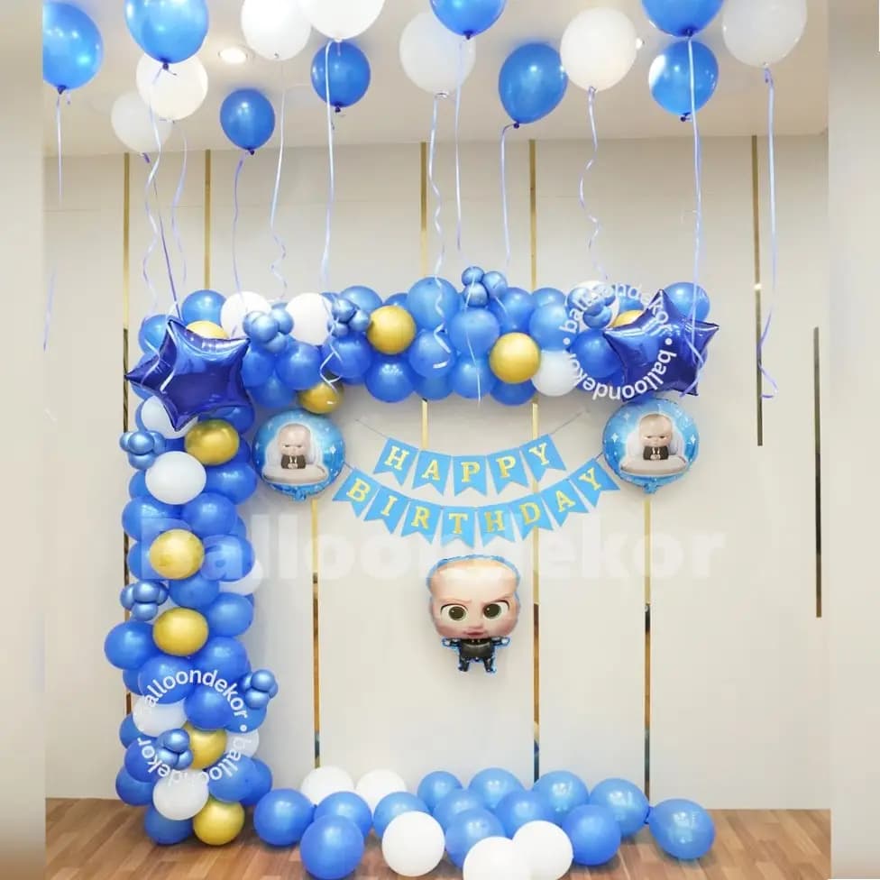 Simple Boss Baby Theme Decor