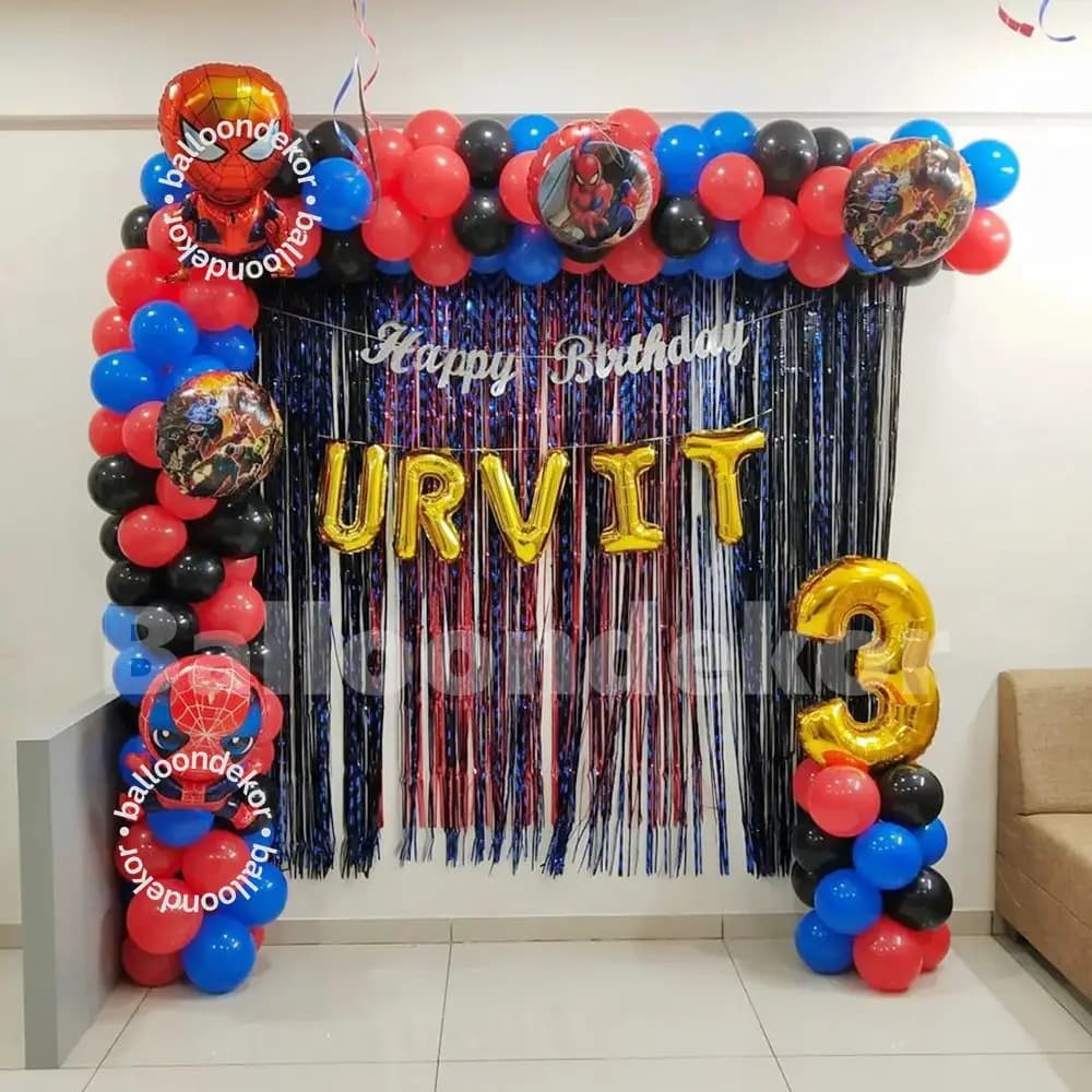 Spider Man Balloon Arch
