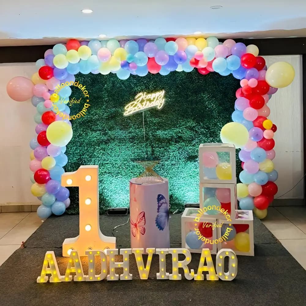 Colorful Birthday Backdrop
