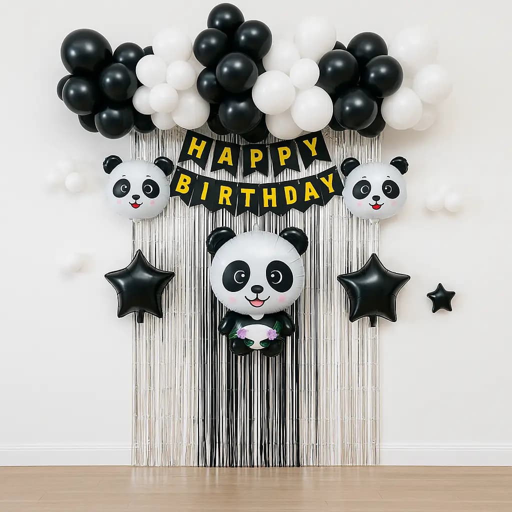 Panda Hug Balloon Decor