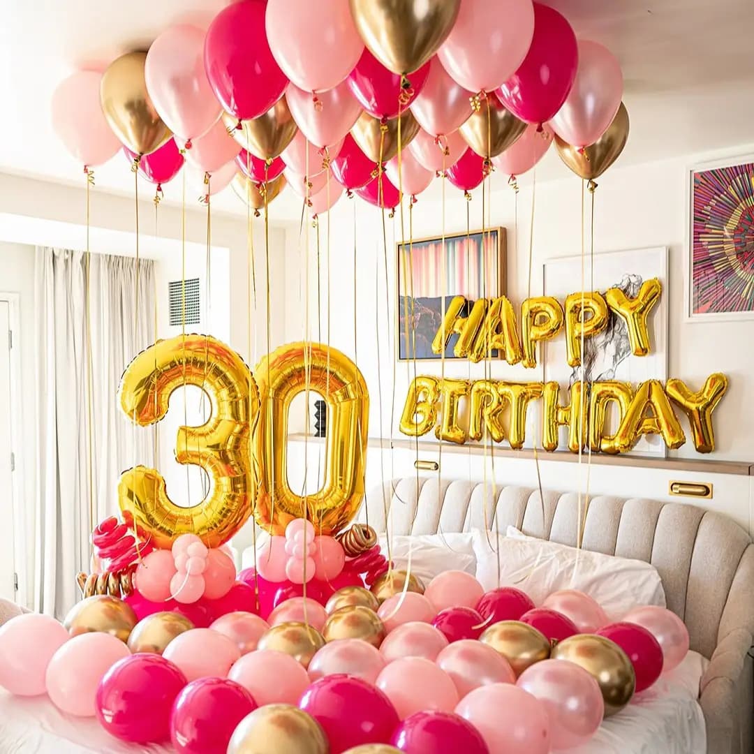 30th Surprise Birthday Room Setup