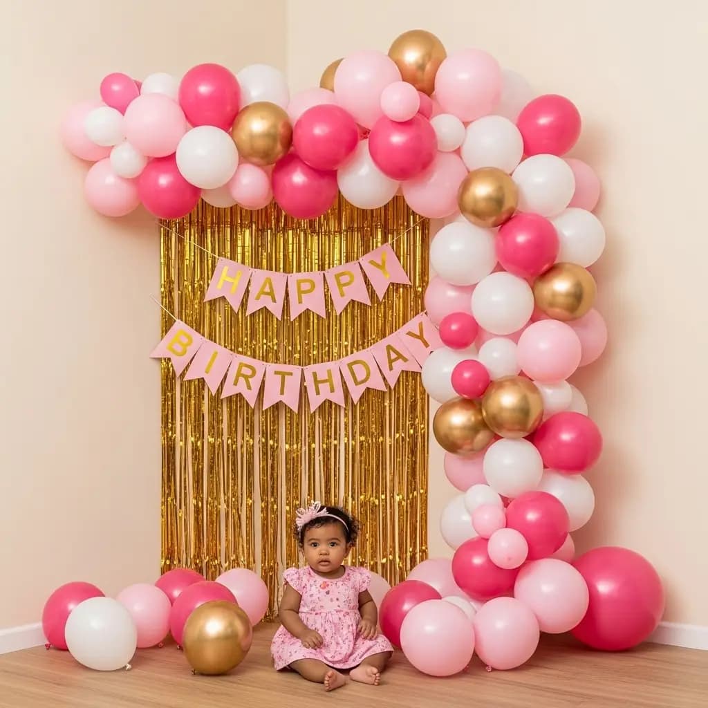 Simple Balloon Decoration at Home