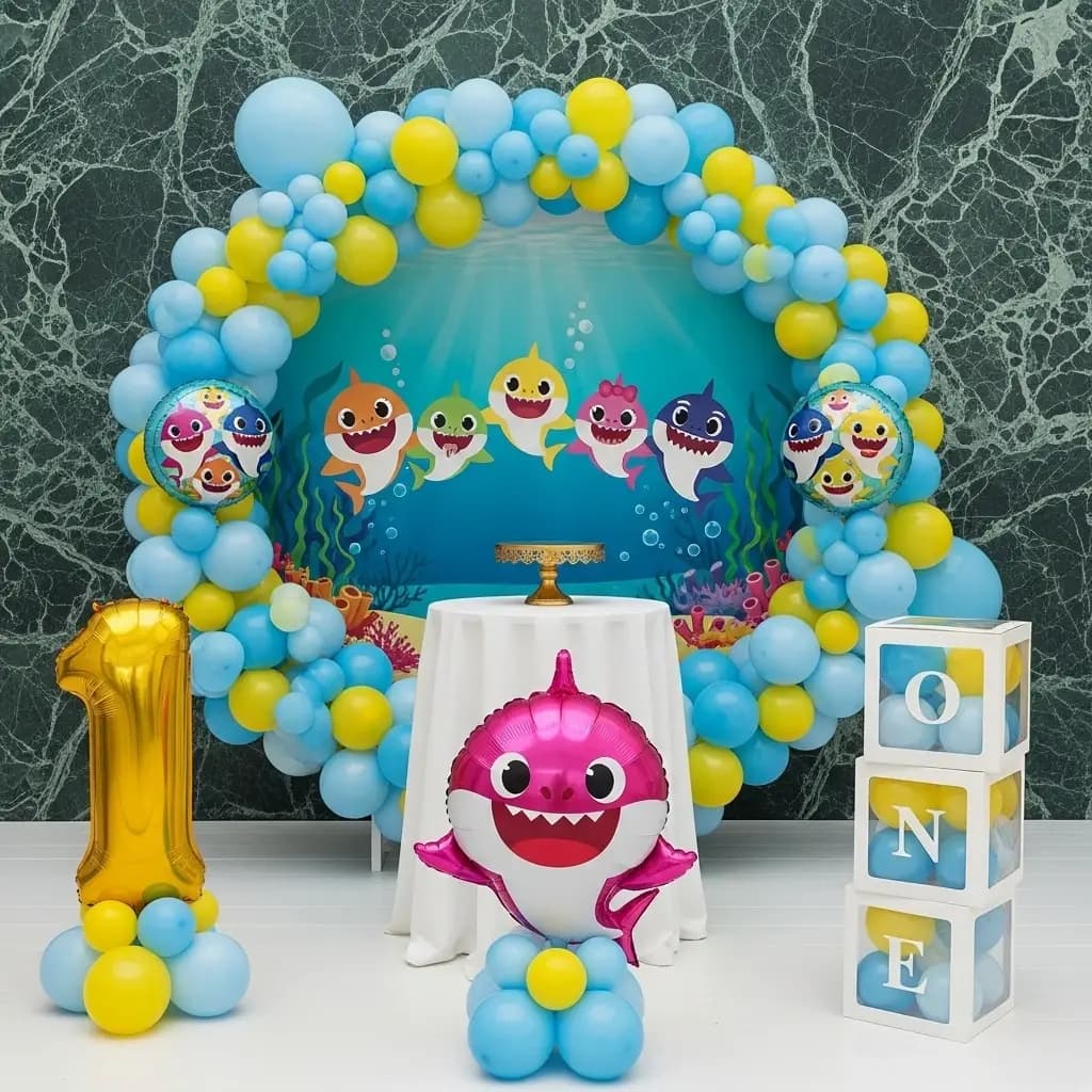 Birthday Baby Shark Ring Decor