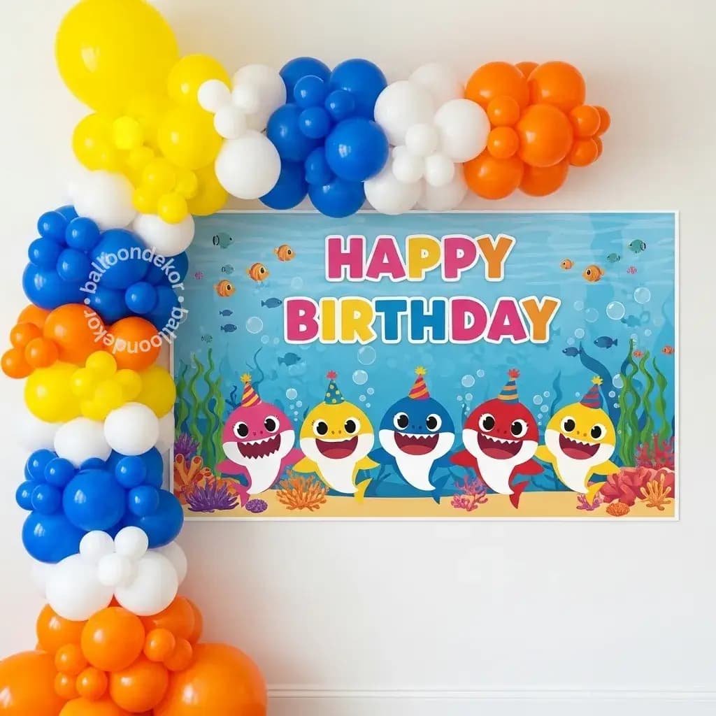 Baby Shark Ocean Birthday Setup