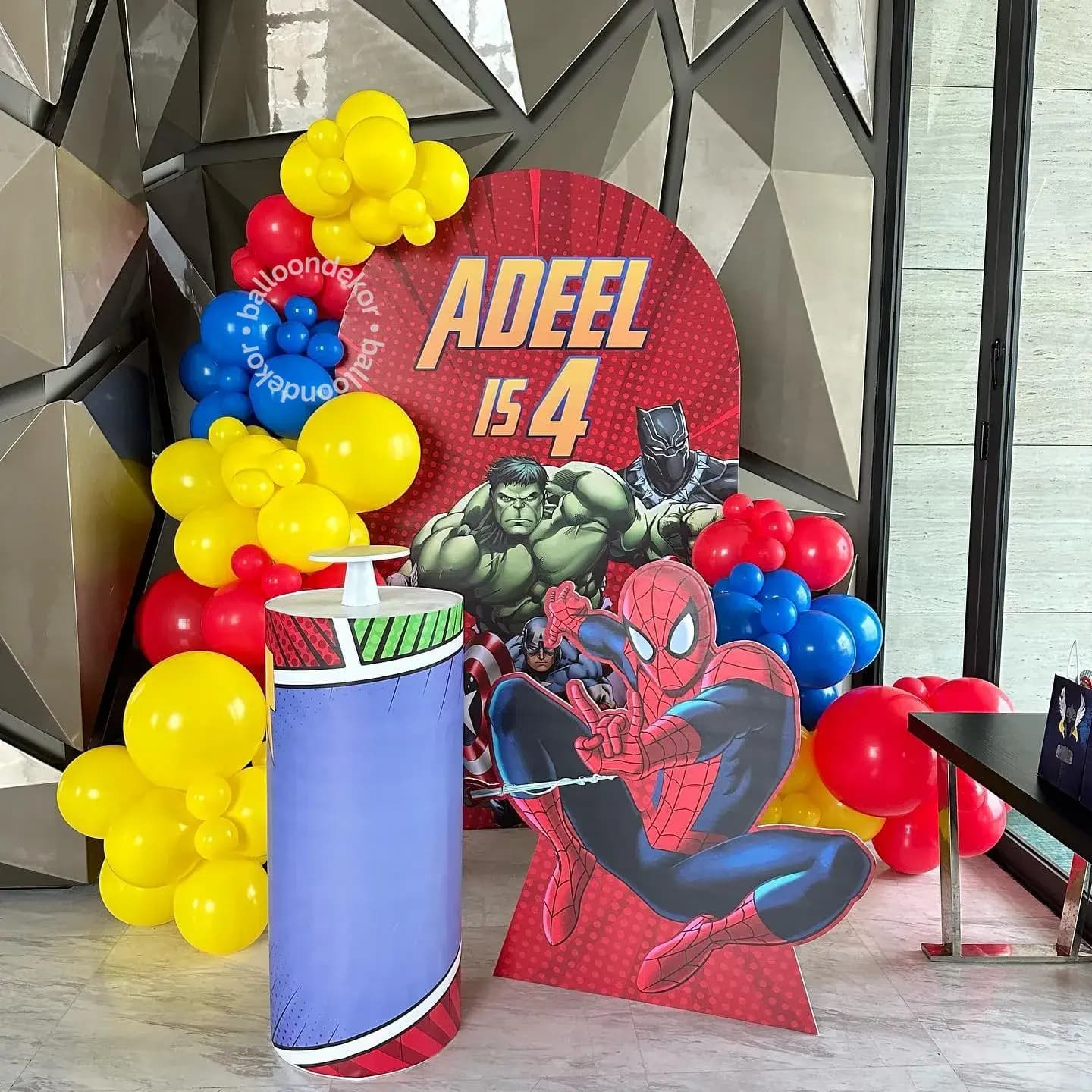 Mini Avengers Birthday Decoration
