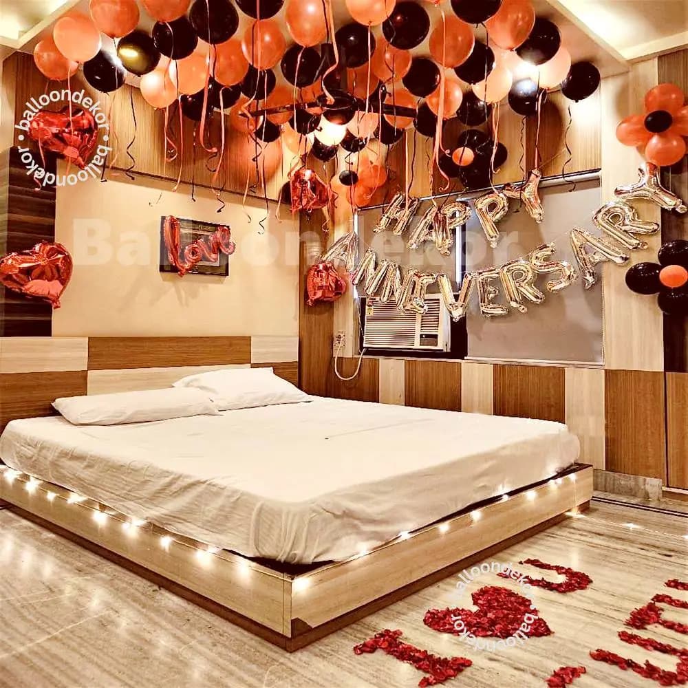Surprise Anniversary Room Decoration