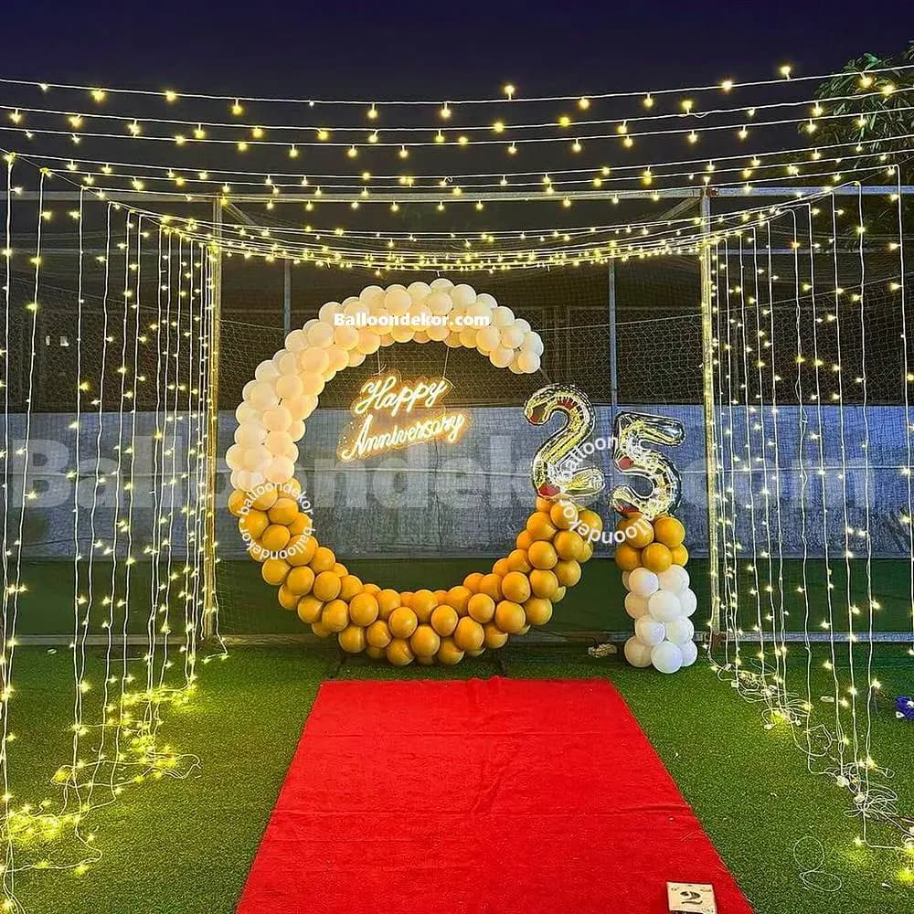 Outdoor Romantic Anniversary Setup