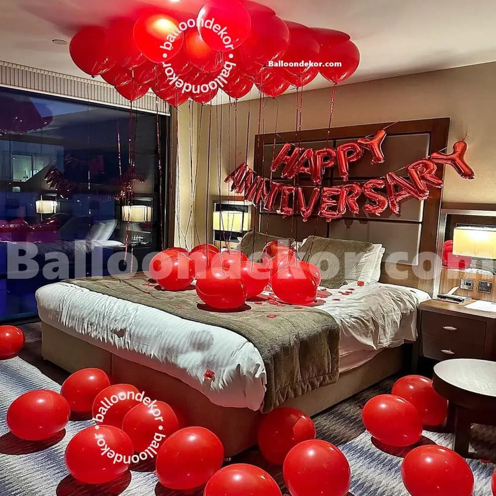 Love Theme Anniversary Room Decoration