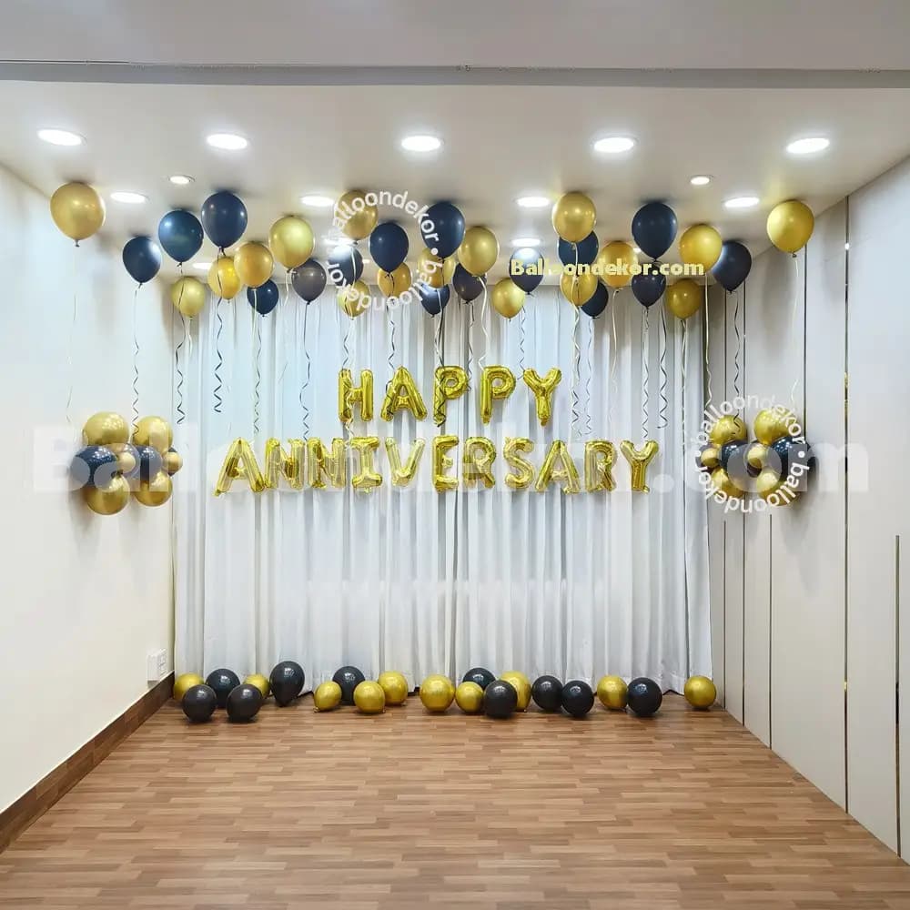 Anniversary Decoration Setup for Hall