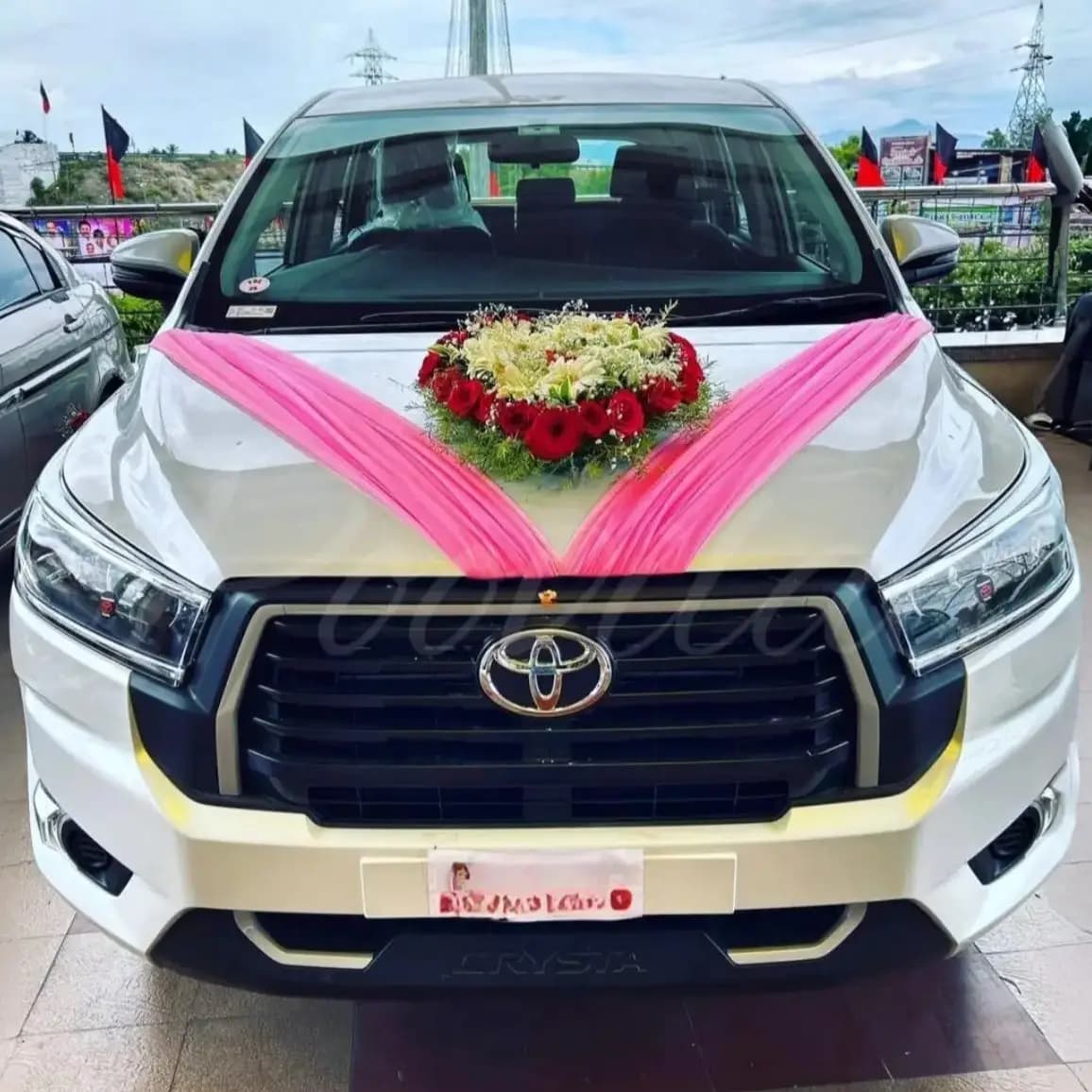 Bridal Toyota Car Decoration