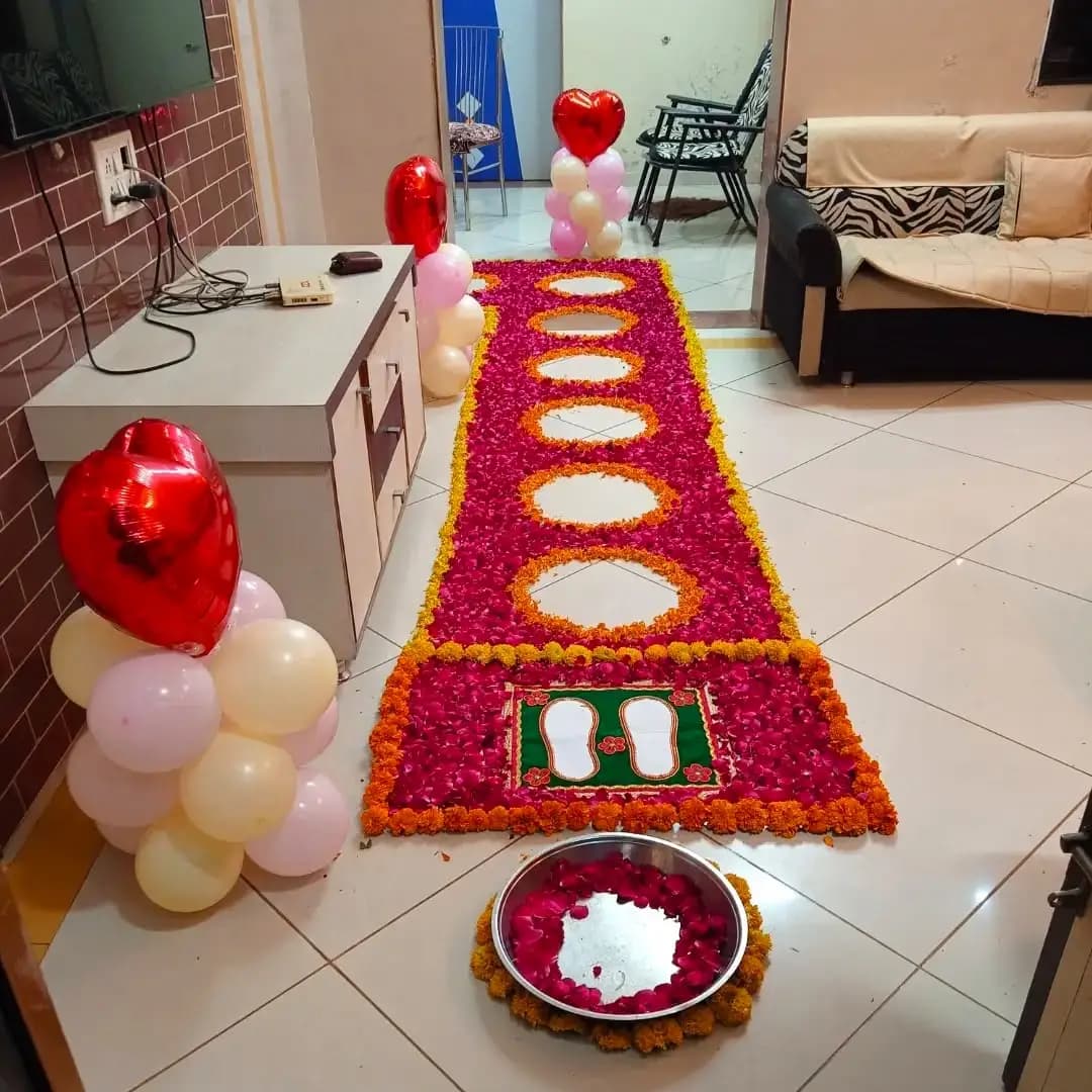 Bride Entry Decoration with Flowers