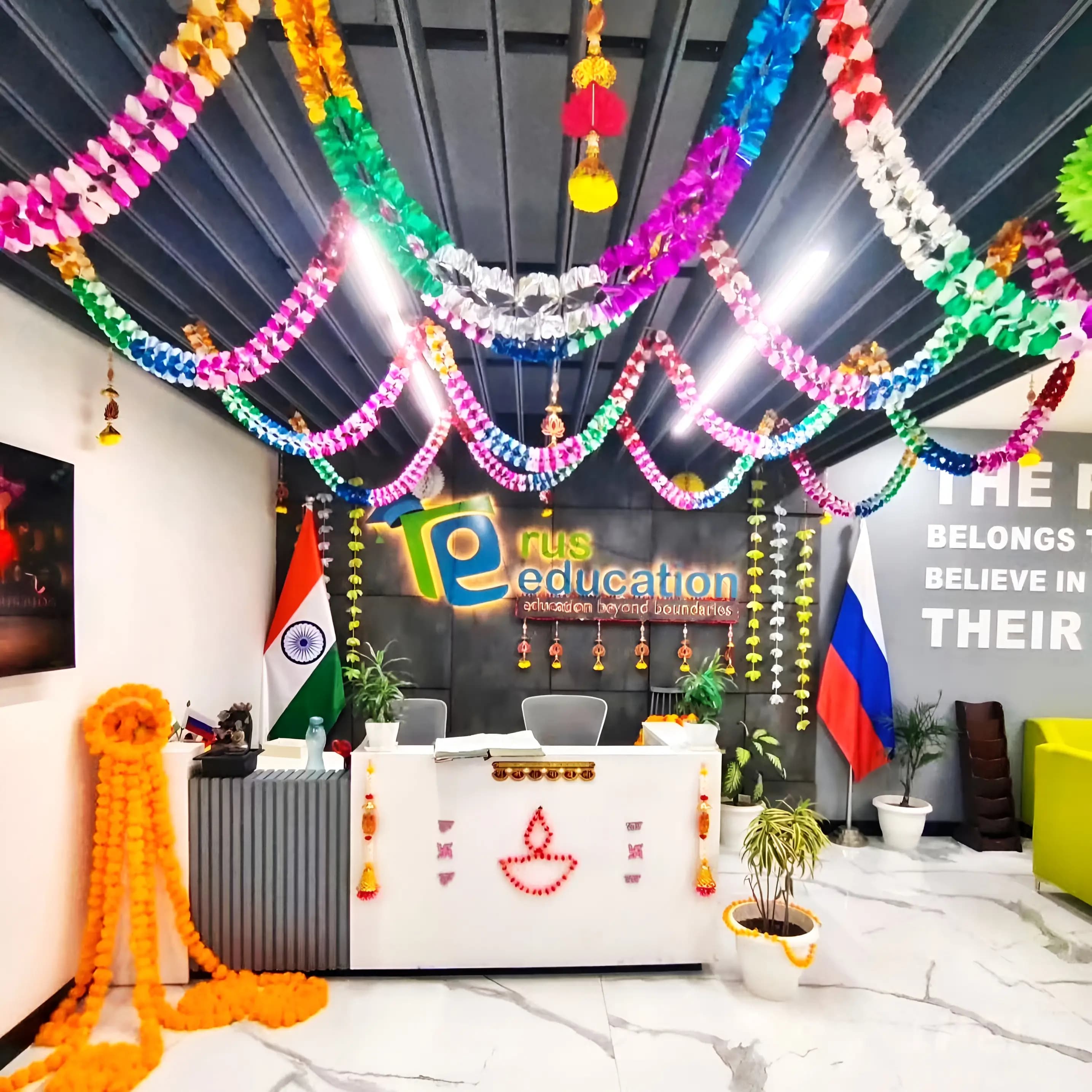 Diwali Decoration With Tassel And Garland