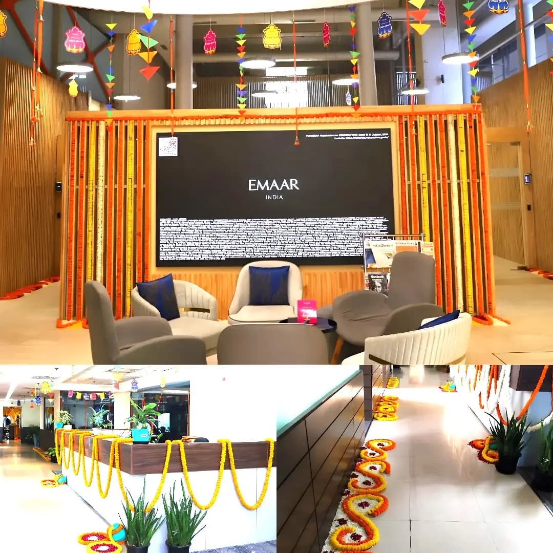Floral Bliss Corporate Diwali Decoration
