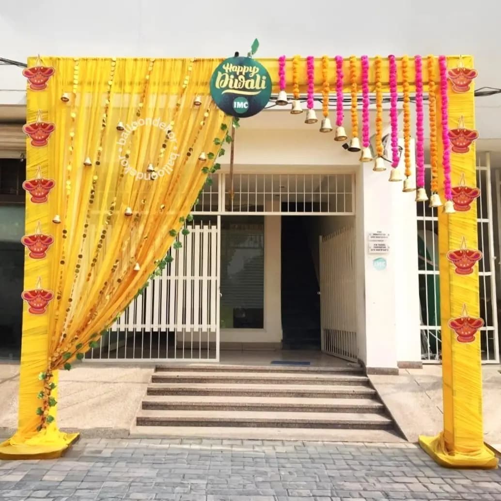 Office Entrance Diwali Decoration