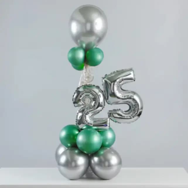 Customized Age Foil Balloon Bouquet