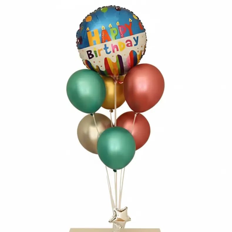 Multicolor Balloon Bouquet For Birthday
